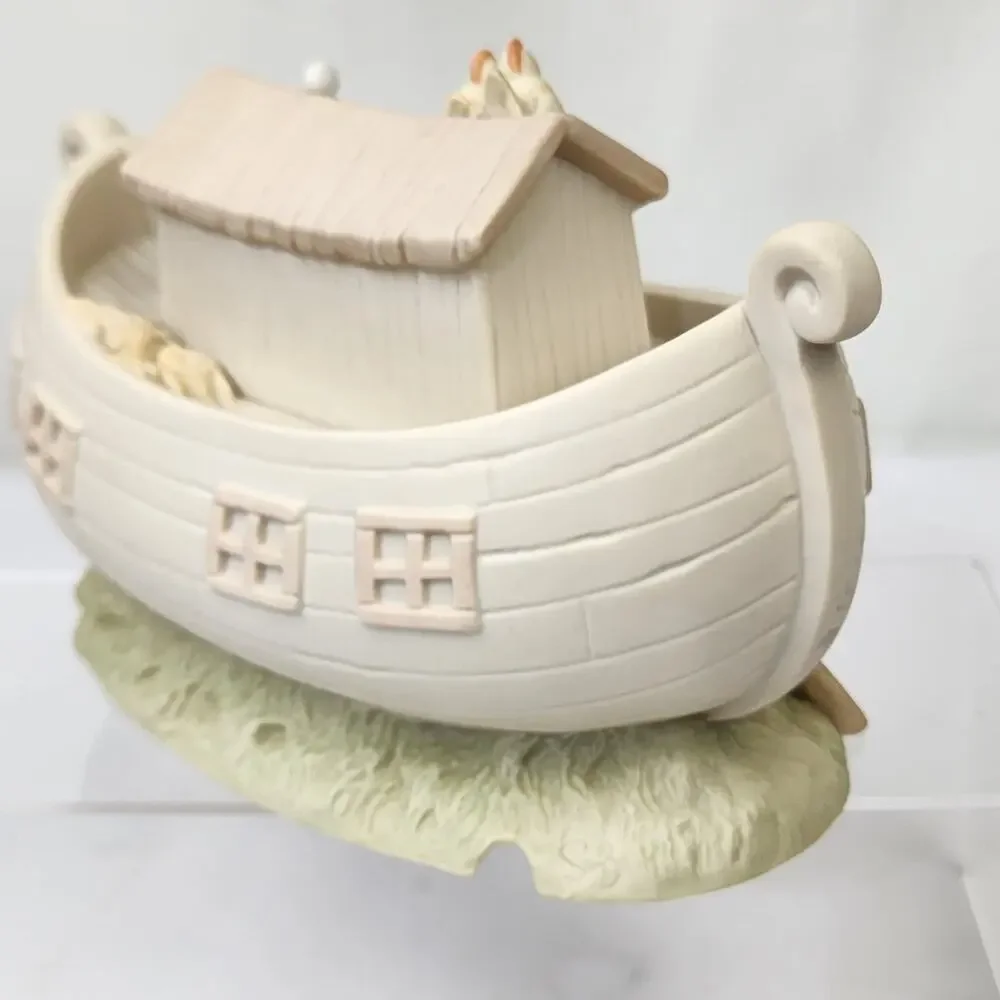 1992 Precious Moments Collection Noah's Ark Lit Porcelain 